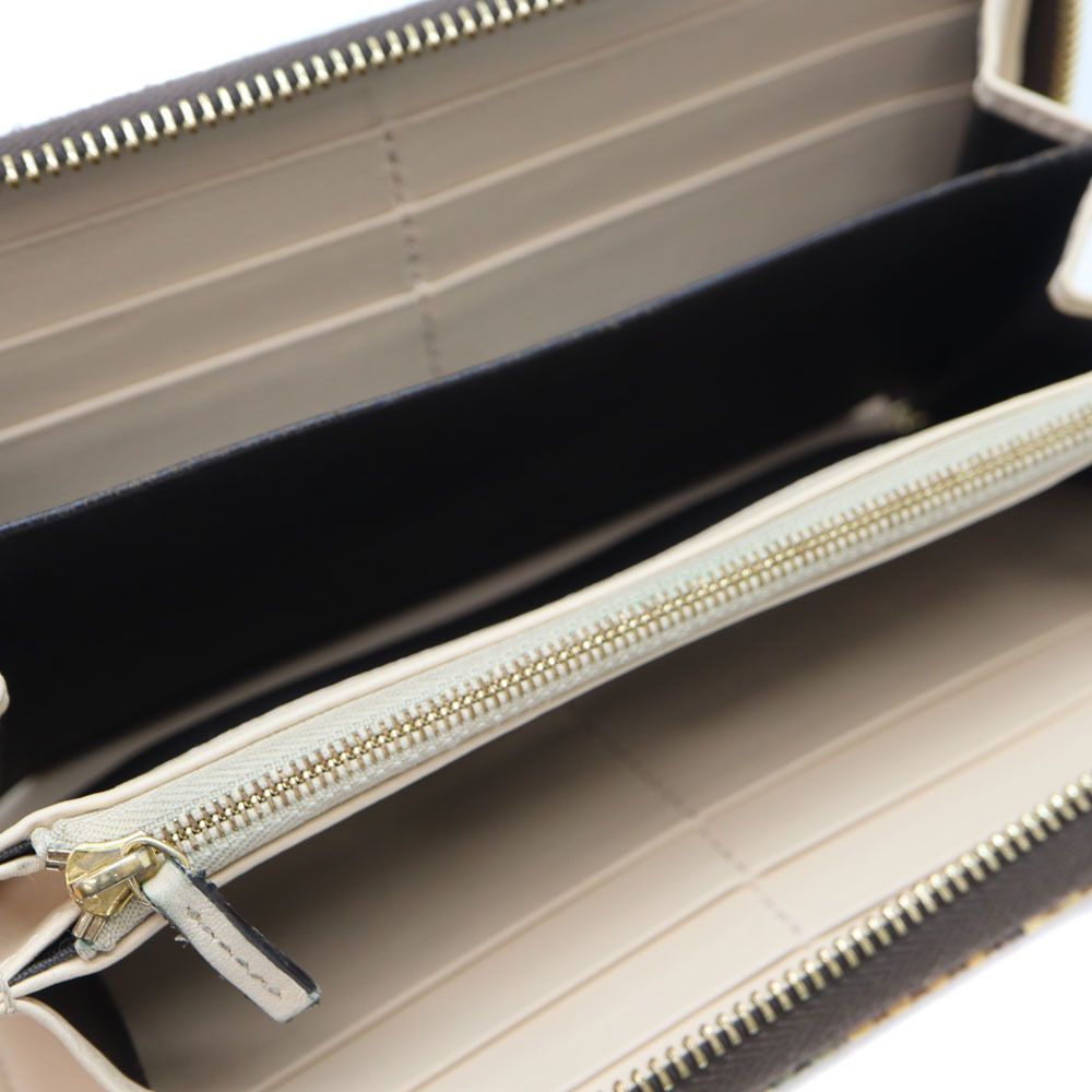 Gucci Long Zip Python Wallet Beige Brown - image 6